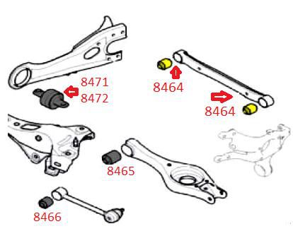 Bucha Eixo Braço Tensor Suspensão Traseira - Tucson 2.0 16v 2010 a 2017