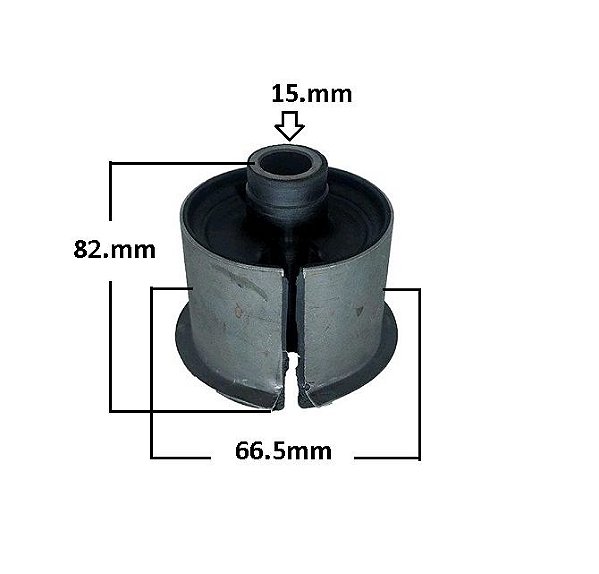 Bucha Eixo Quadro Traseiro - P/Dianteira - Tucson 2.0 16v - 4WD após 2005...