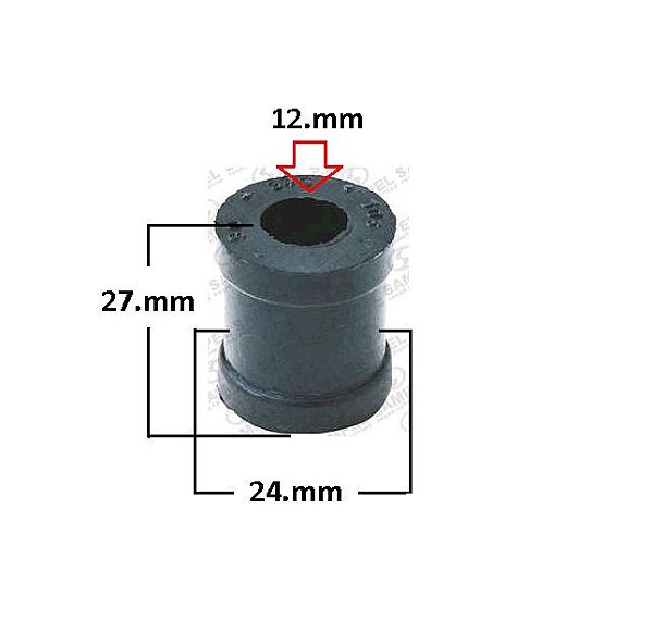 Bucha Algema Suspensão Traseira - Omega 2.0/2.2 8v - 3.0/4.1 12v 1993 a 1998