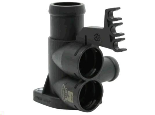 Flange Plástica Camara Cavalete Dagua Sensor Temperatura - Golf 1.6/1.8 8v - 1.8 20v 1997 a 2006