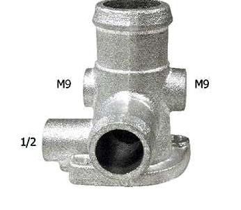 Flange Entrada Dágua ao Cabeçote - Quantum 1.8/2.0 8v - AP 1993 a 1994