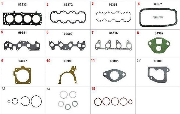 Kit Retificação Cabeçote Superior - Corsa 1.0 8v - VHC 1994 a 2015