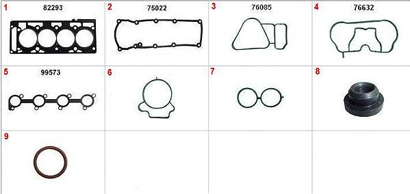 Kit Retificação Cabeçote Superior - Escort 1.6 8v 2000 a 2002