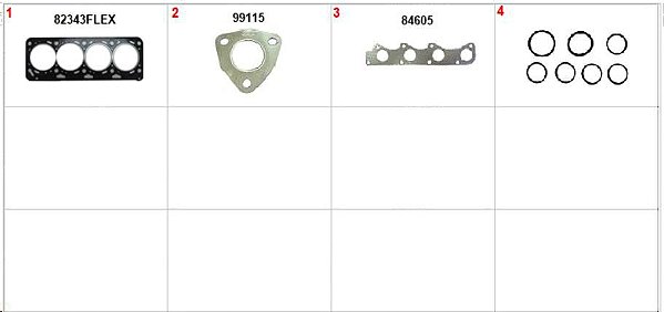 Kit Retificação Cabeçote Superior - Sabo - Saveiro G4/G5/G6 1.6 8v 2008 a 2014