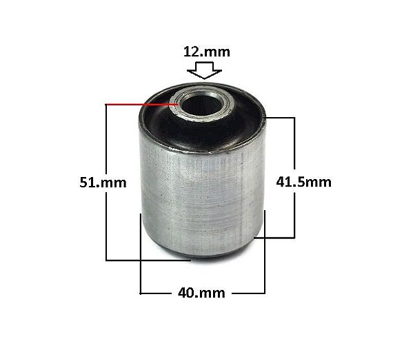 Bucha Suspensão Dianteira Inferior Braço Central - Audi A6 1997 a 2005