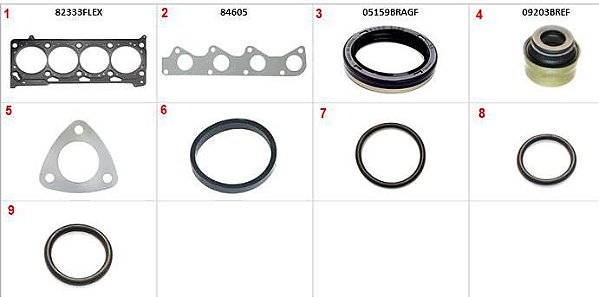 Kit Retificação Cabeçote Superior - Polo 1.6 8v 2002 a 2014