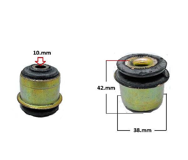 Bucha Quadro Motor Dianteiro - P/Traseira - Quantum 1.8/2.0 1985 a 1995 - 10mm