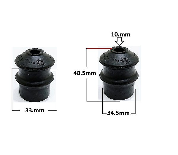 Bucha Quadro Motor Dianteiro P/Traseira - Saveiro 1997 a 2002 - Furo 10mm*