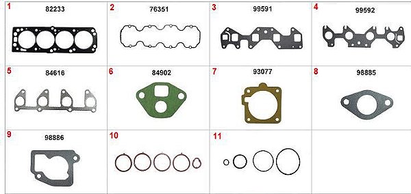 Kit Retificação Cabeçote Superior - Sabo - Corsa 1.4 8v 2007 a 2012