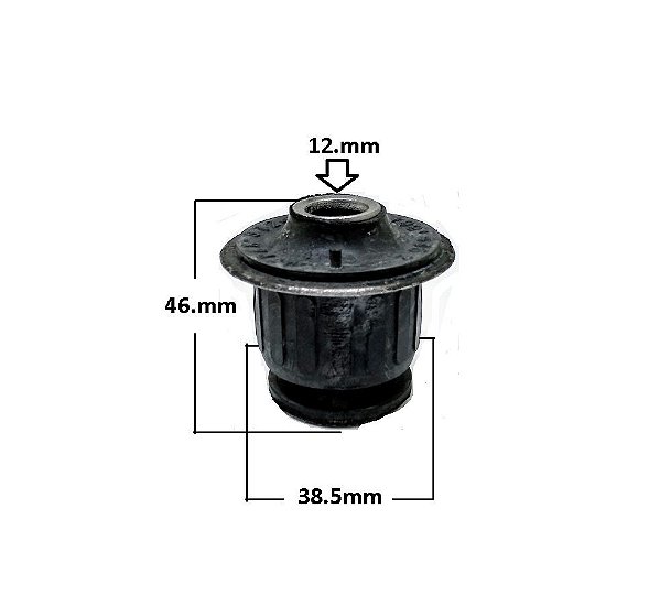 Bucha Quadro Motor Dianteiro - P/Dianteiro - Santana 1.8/2.0 8v 1995 a 2006 - 12mm