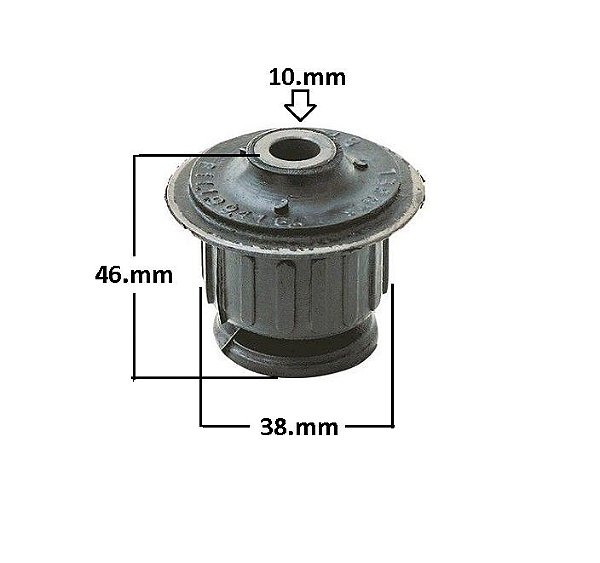 Bucha Quadro Motor Dianteiro - P/Dianteiro - Royale 1.8/2.0 8v 1992 a 1995 - 10mm