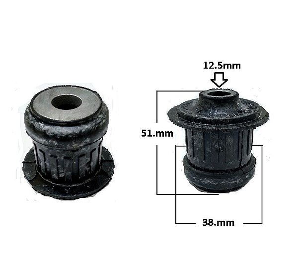 Bucha Quadro Motor Dianteiro - P/Dianteira - Gol 2.0 16v - AP 1995 a 2000 - 12mm