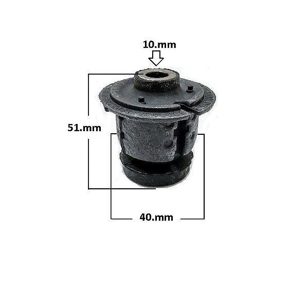 Bucha Quadro Motor Dianteiro - P/Dianteira - Saveiro 1.6/1.8/2.0 8v 1995 a 1997 - 10mm