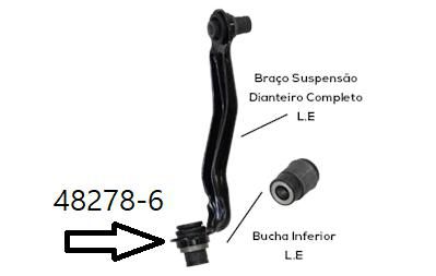 Bucha Quadro Braço/Tensor Dianteiro Inferior LE - Tiida 1.8 16v 2007 a 2015 - 32mm