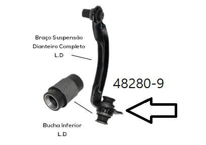 Bucha Quadro Braço/Tensor Dianteiro Inferior LD - Jahu - Tiida 1.8 16v 2007 a 2015 - 34mm