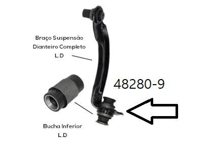 Bucha Quadro Braço/Tensor Dianteiro Inferior LD - Grand Livina 1.6/1.8 16v 2009 a 2014 - 34mm