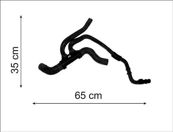 Mangueira Radiador Inferior - Siena 1.4 8v 2012 a 2019