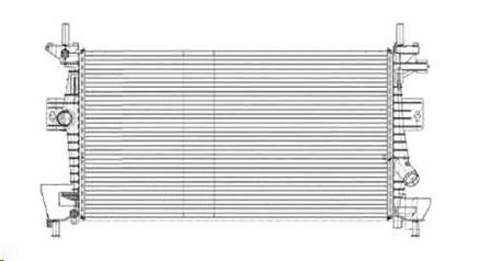 Radiador Agua - Focus 1.6/2.0 16v após 2013... Com Ar Condicionado*