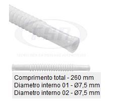 Mangueira Injeção Bomba Elétrica - 250mm - 7.5 x 7.5 - Zafira 2.0 8v - MPFi 2004 a 2012