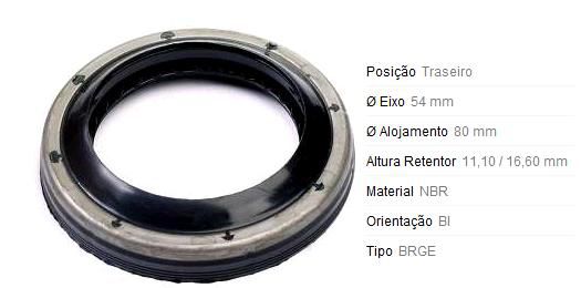 Retentor Roda Traseira Eixo - Dana 44/60 - Veraneio 3.9 8v 1992 a 1996