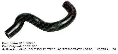 Mangueira Tubo a Válvula Termostatica - Kadett 1.8/2.0 8v 1995 a 2005
