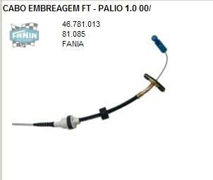 Cabo Embreagem - Fania - Palio 1.0 8v 1996 a 2003