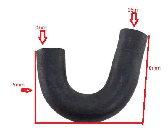 Mangueira Entrada Ar Quente Água ao Aquecedor - Fiesta 1.6 16v - zetec 2004 a 2012