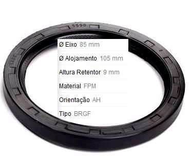 Retentor Motor Traseiro - Virabrequim/Mancal/Volante - C3 1.5 8v 2012 a 2017