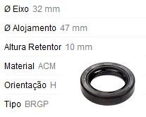 Retentor Motor Dianteiro - Comando Válvula /Auxiliar - Passat 1.5/1.6/1.8 8v 1974 a 1988