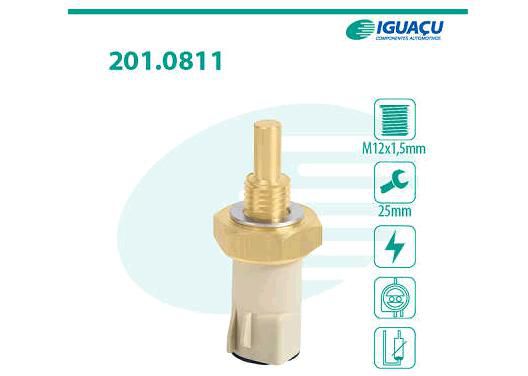 Sensor/Interruptor Temperatura Agua - Injeção Eletrônica - Santana 1.8/2.0 8v - CFI após 1994...