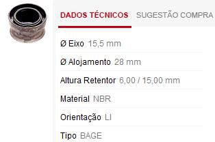 Retentor Trambulador - Fiesta 1.0/1.3/1.6 8v 1996 a 2002