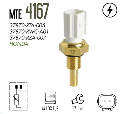 Sensor/Interruptor Temperatura Agua - Injeção Eletrônica - Accord 2.4 16v 2008 a 2014