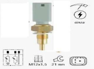 Sensor/Interruptor Temperatura Agua - Injeção Eletrônica - Marea 2.0/2.4 20v após 1999...