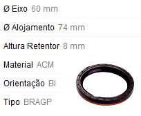 Retentor Lateral Câmbio LE - Golf 1.8 20v - 2.8 24v 1999 a 2008