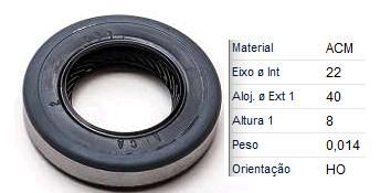 Retentor Eixo Piloto Moringa - Marea 1.6/1.8 16v 2005 a 2007