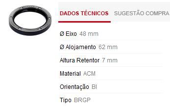 Retentor Câmbio Lateral Coroa - Passat Alemão 1.8 20v/2.0 8v/16v/2.8 30v/3.2 24v após 1996...