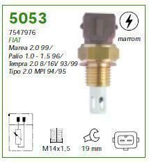 Sensor/Interruptor - Temperatura AR - Sierra 2.0 16v COSWORT - TURBO 1986 a 1993