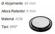 Retentor Câmbio - Selo Tampão da Caixa Transmissão - Voyage 1.5/1.6 8v 1981 a 1995