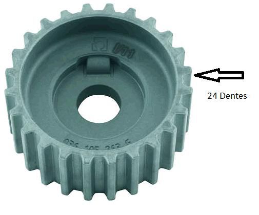 Engrenagem Motor Virabrequim - Aplic - Ibiza 1.0 16v 1993 a 2002 - 24 Dentes.