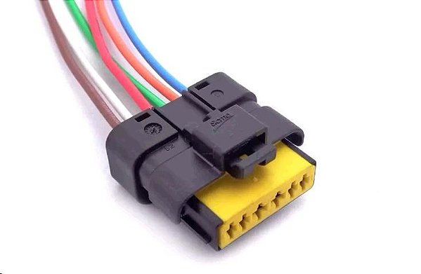 Chicote Superior Tampa Bomba Elétrica / Sensor Borboleta - 6 Pinos - Peugeot 208 1.5 8v - 1.6 16v após 2013...