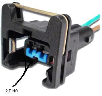 Chicote Sensor Temperatura/Rotação/Detonação/Atuador Marcha Lenta - 2 Pinos - Fiesta 1.0 8v após 1997...