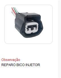 Chicote / Conector Bico Injetor - 2 Pinos Universal