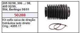 Coifa Caixa Direção Hidráulica LE - Peugeot 306 1.6 8v - 1.8/2.0 16v 1993 a 1998