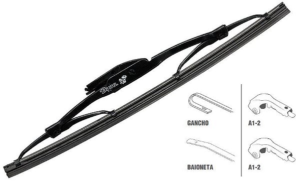Palheta Traseira 20" - Monza Hatch 1.6/1.8 8v 1984 a 1988 - Conexão G