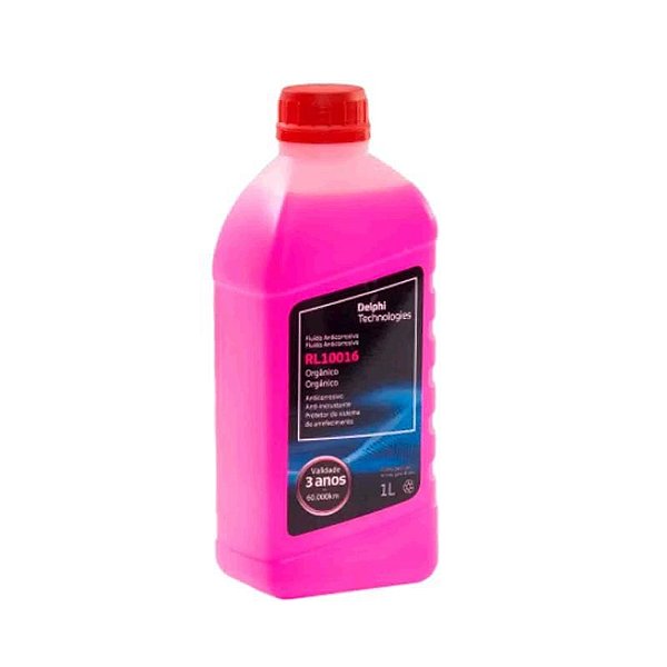 Aditivo Para Radiador Pronto Uso Delphi 1 litro -  Rosa