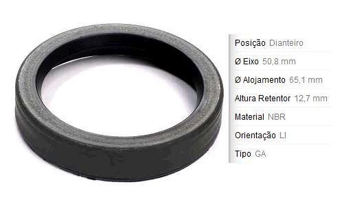 Retentor Roda Dianteira - S10 2.2 8v 1995 a 2000