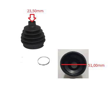 Kit Coifa Homocinética Roda e Câmbio - S/Flange - Omega 2.0/2.2 8v 1993 a 1998
