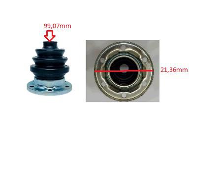 Kit Coifa Homocinética Câmbio LE - Seat Inca 1.6 8v 1998 a 2003