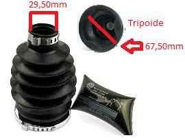 Kit Coifa Homocinética Câmbio - Tripoide 36mm - Megane após 2000/...