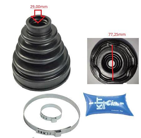Kit Coifa Homocinética Câmbio - Tripoide - Sonic 1.6 16v 2012 a 2014